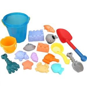 Beach Bucket Set (Includes 18 Pieces) 9" Dia. 9-1/2"H, Loved by Kids of All Ages